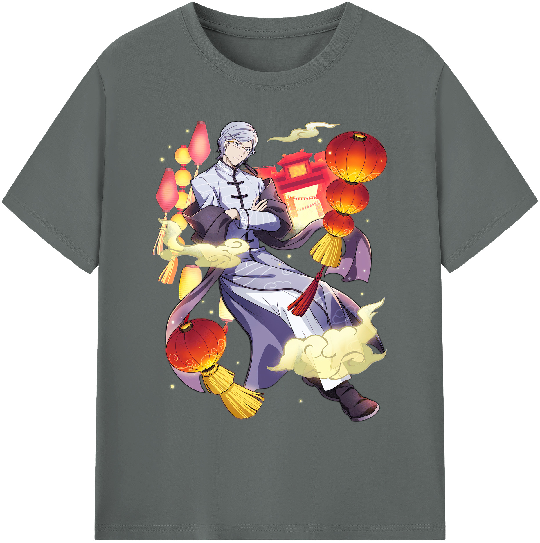 （画像用） 文豪ストレイドッグス Bungo Stray Dogs 綿100％ メンズ半袖Tシャツ｜肌触りやわらか＆通気性